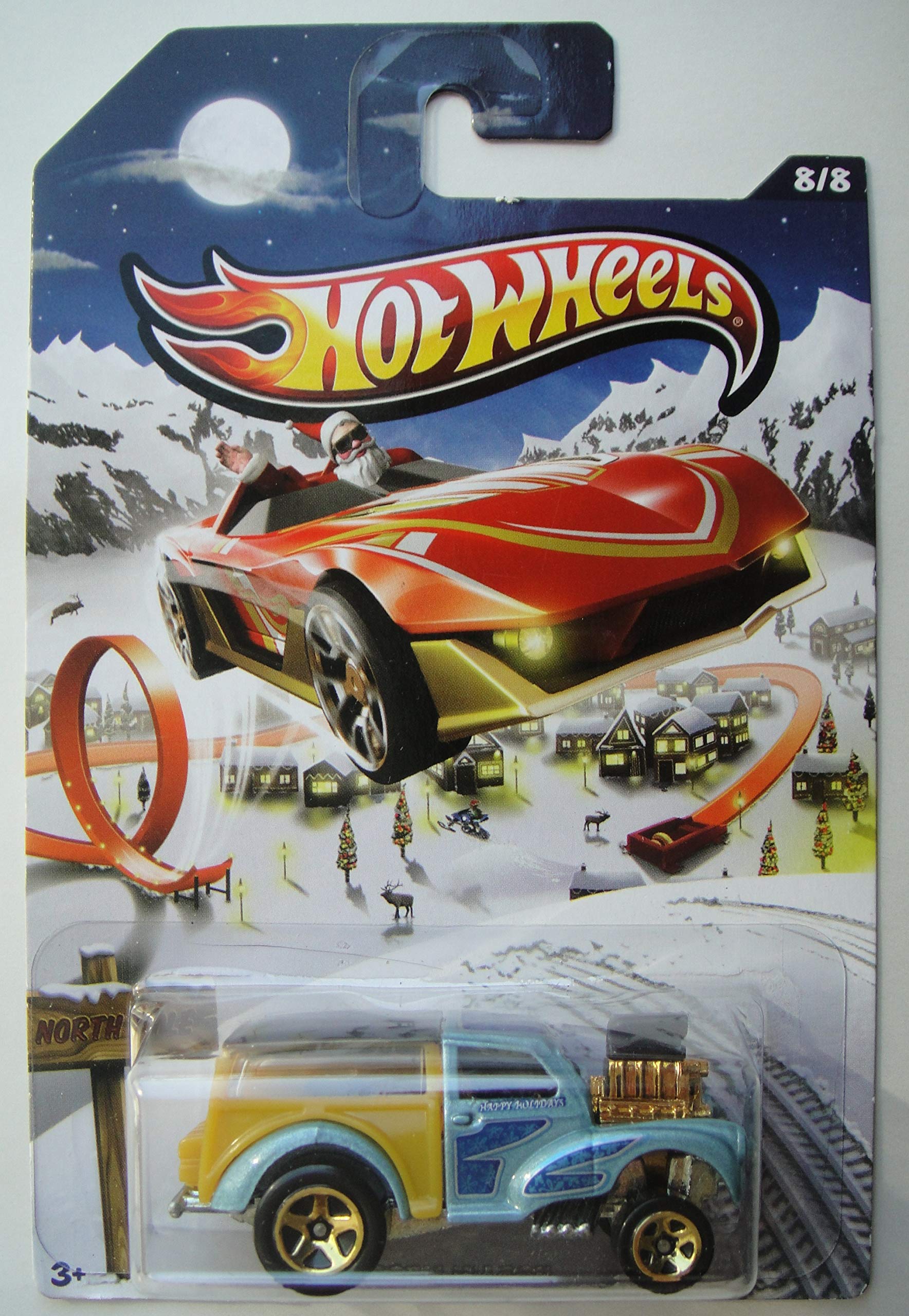Amazon.com: Hot Wheels 2013 Holiday HOT RODS, Blue Morris Wagon 8